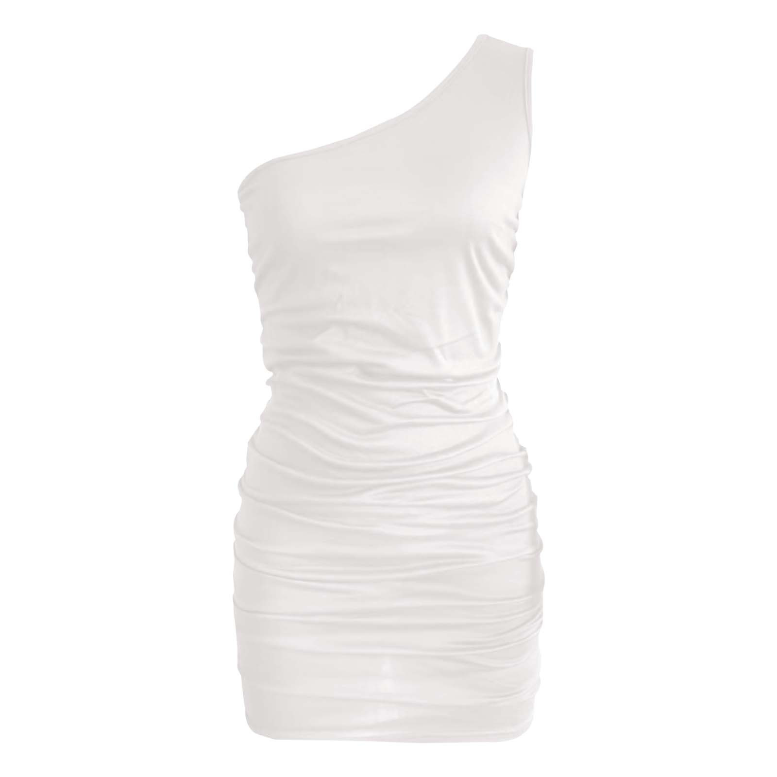 thumbnail image 4 of Vestido falda hip de color liso para mujer - Corte ajustado sin mangas, sexy para ocasiones informales de verano - Tallas S-XL, 4 of 5